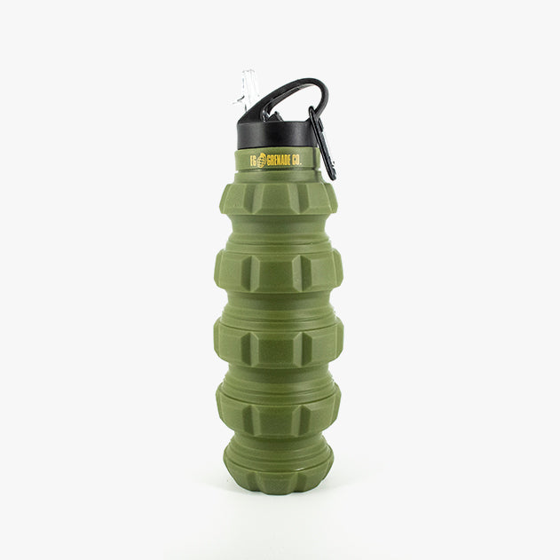 Collapsable Grenade Water Bottle: Fire Water in the Hole!